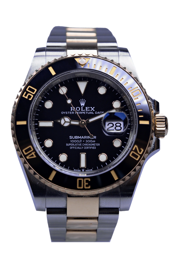 Rolex Submariner 126613LN — schwarzes Zifferblatt, Stahl/Gelbgold-Gehäuse, Baujahr 2024
