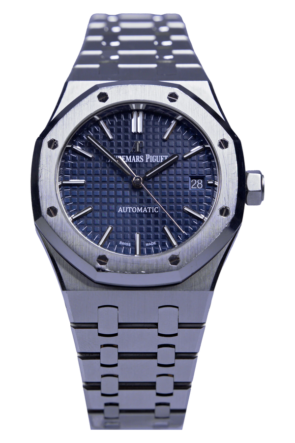 Audemars Piguet Royal Oak 15450ST.OO.1256ST.03 — blaues Zifferblatt, Stahlgehäuse, 37 mm