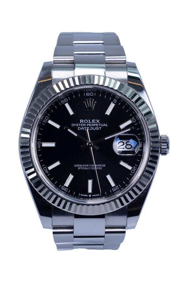 Rolex Datejust 41 Ref. 126334 – schwarzes Zifferblatt, Edelstahlgehäuse und -band