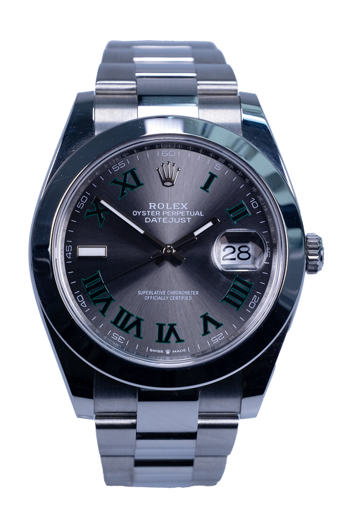Rolex Datejust Wimbledon 126300 – Rhodium-Zifferblatt, Stahlgehäuse 41 mm, Oyster-Band
