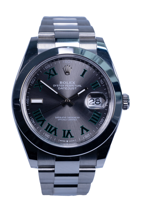 Rolex Datejust Wimbledon 126300 – Rhodium-Zifferblatt, Stahlgehäuse 41 mm, Oyster-Band