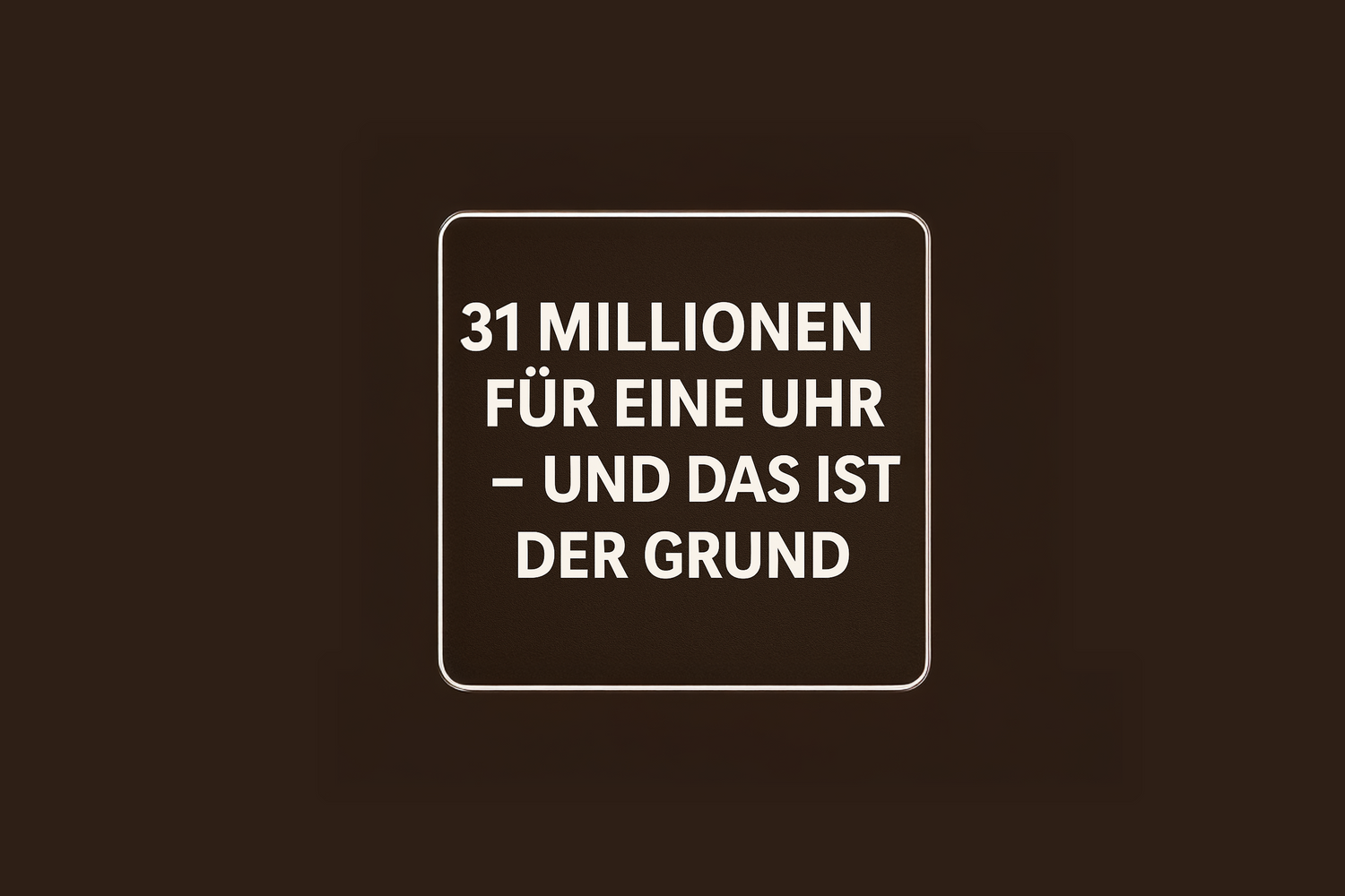 Die teuerste Uhr der Welt? Patek, Paul Newman & Co. – wir zeigen dir die 5 teuersten Luxusuhren aller Zeiten und warum sie Millionen wert sind.