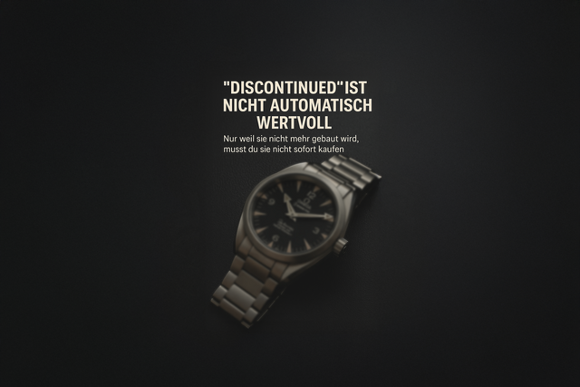 discontinued Uhr kaufen, eingestellte Uhrenmodelle, Uhren Investment, echte Wertsteigerung Uhren, Luxusuhren Kaufberatung, MWB Watches