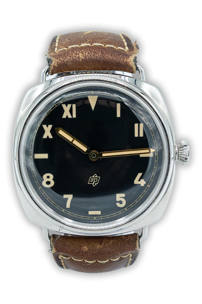 Panerai reference "PAM00424" Radiomir steel luxury watch with black dial