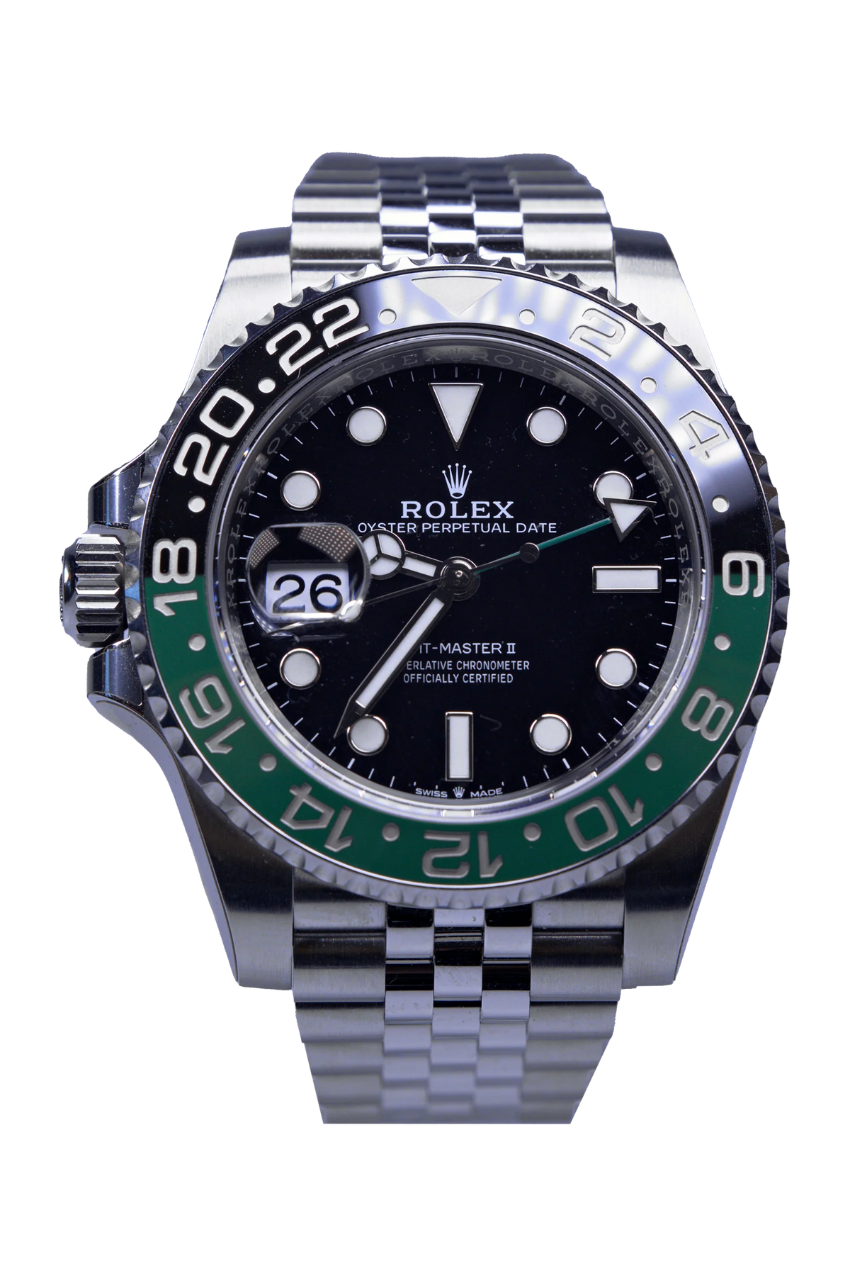 Rolex GMT-Master II 126720VTNR Sprite – schwarzes Zifferblatt, Stahl, Jubilee-Band (1 / 4)