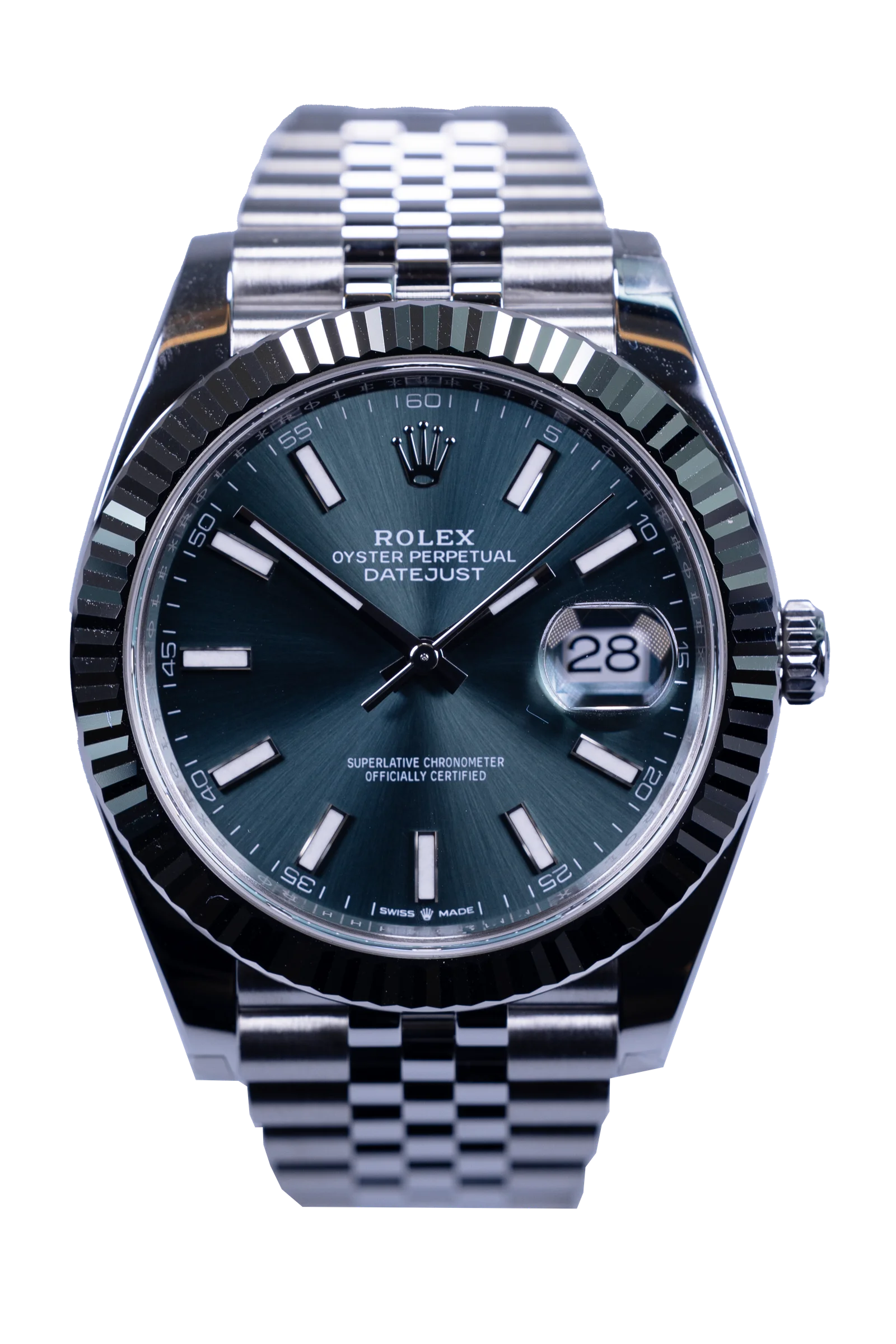 Rolex Datejust 41 Ref. 126334 – grünes Zifferblatt, Stahlgehäuse, ungetragen