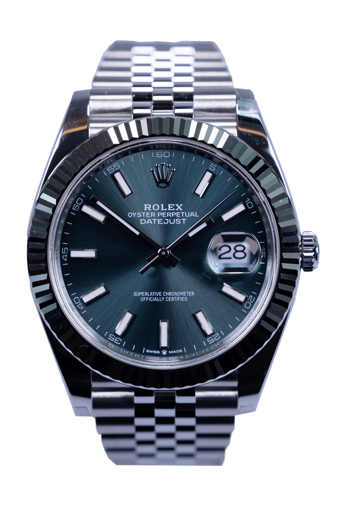 Rolex Datejust 41 Ref. 126334 – grünes Zifferblatt, Stahlgehäuse, ungetragen