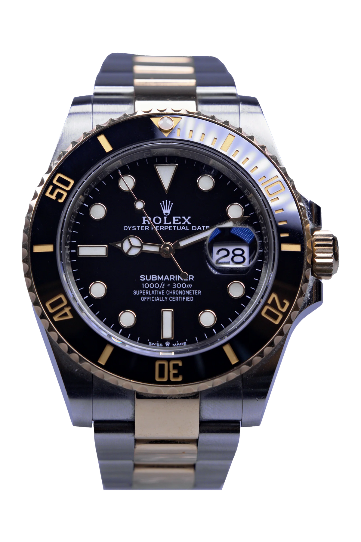 Rolex Submariner 126613LN — schwarzes Zifferblatt, Stahl/Gelbgold-Gehäuse, Baujahr 2024