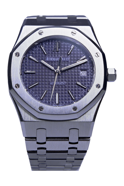 Audemars Piguet Royal Oak 15300ST.OO.1220ST.02 — blaues Zifferblatt, Stahlgehäuse und Stahlband Audemars Piguet Royal Oak Ref. 15300ST.OO.1220ST.02