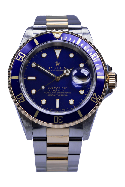 Rolex Submariner 16613 – Blaues Zifferblatt, Stahl/Gelbgold, Baujahr 1998 Rolex Submariner Ref. 16613
