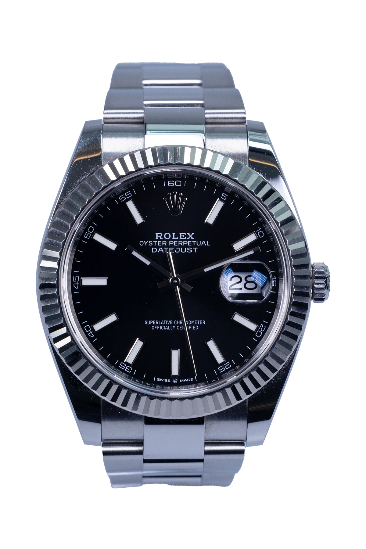 Rolex Datejust 41 Ref. 126334 – schwarzes Zifferblatt, Edelstahlgehäuse und -band (1 / 4)