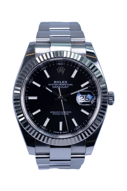 Rolex Datejust 41 Ref. 126334 – schwarzes Zifferblatt, Edelstahlgehäuse und -band Rolex Datejust Ref. 126334