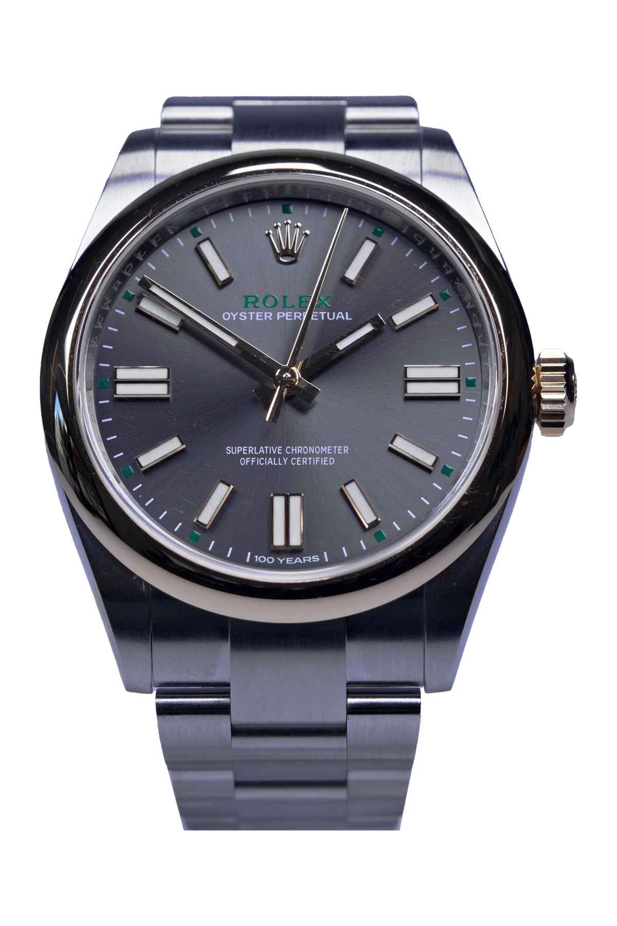 Rolex Oyster Perpetual 41 Ref. 134303 – 100 Years Jubiläumszifferblatt, Stahl mit Goldlünette (1 / 4)