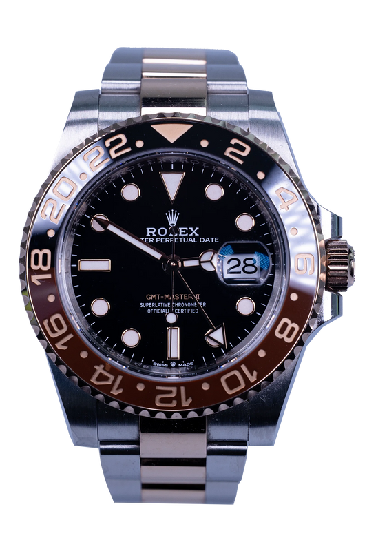 Rolex GMT-Master II 126711CHNR — schwarzes Zifferblatt, Stahl und Roségold, Root Beer Lünette Rolex GMT-Master II Ref. 126711CHNR